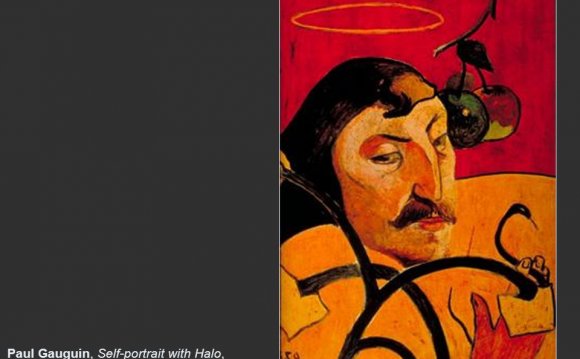 Paul Gauguin Self Portrait With Halo