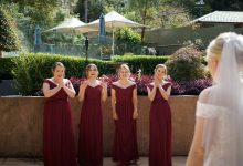 Elegant and light bridesmaid dresses