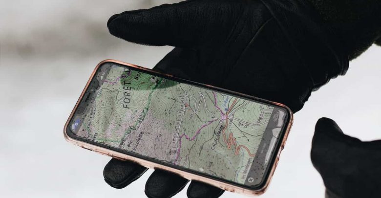 carte gps dans le telephone portable