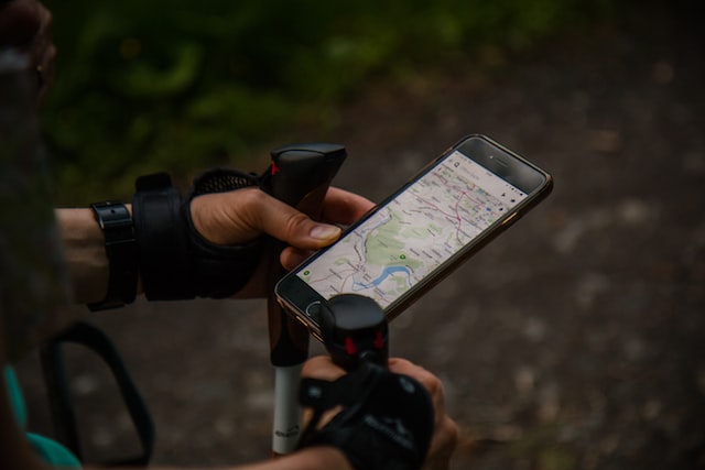 smartphone avec google maps